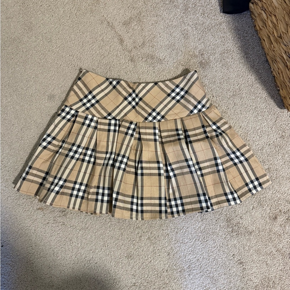 Plaid Tan Skirt